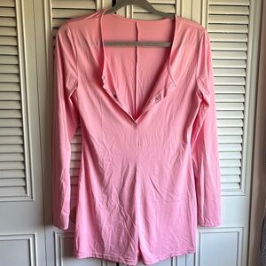 Pink Long Sleeve Romper